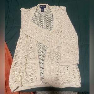 DENIM & CO Cream Knit Cardigan